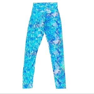 Candida Maria Mermaid Scales Print Full Length 7/8 Leggings